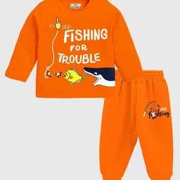 KUCHIPOO Boys Printed T-shirt with Pyjamas image 5