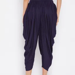 Clora Creation Women Pack Of 2 Green & Navy Blue Solid Dhoti Salwar image 2