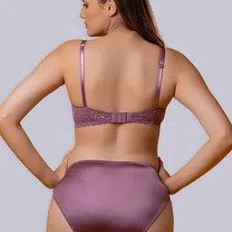 BOLD & BAE Self Design Cotton Bra & Briefs image 3