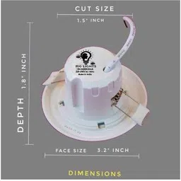 MG LIGHTS 5 Watts Ceiling lamp Lights Recessed Ceiling Light Ceiling Lamp image 5