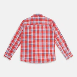 Pantaloons Junior Boys Tartan Checks Casual Cotton Shirt image 3