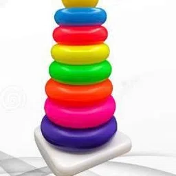 jvts New Born Rock-a-stack Toddler Stack-7 color Ring Sets-picture-26