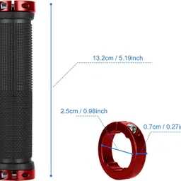 nsv Handle Grips Rubber Mountain Bicycle Handlebar Nonslip for Foldable Bicycle Bicycle Handle Grip image 2