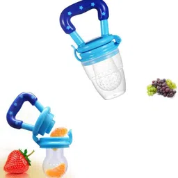 neospace Stainless Steel Feeding Bottle 220ml -Silicon Fruit Feeder Teether and Feeder image 2