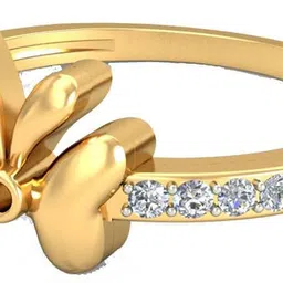 avsar AVR449 14kt Cubic Zirconia Yellow Gold ring image 5