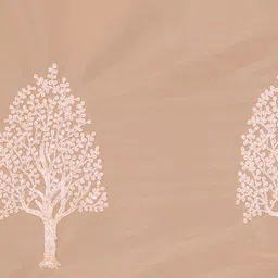 Mitera Peach Floral Beads and Stones Saree image 3