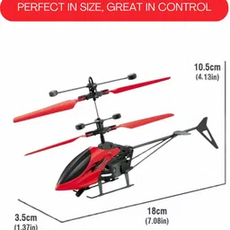 sky toys Gravity sensor RC Helicopter with Safety Sensor and 3D Light - Pack of 1 PQ image 3