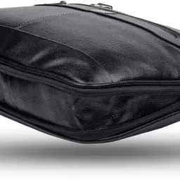 house of common Men & Women Black Messenger Bag image 5