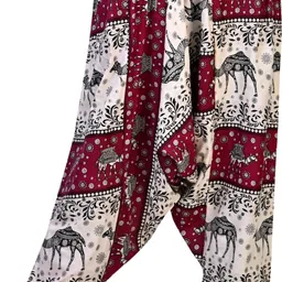 narnari Printed Rayon Women Harem Pants image 2