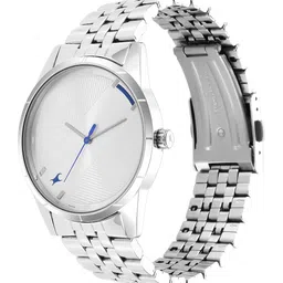 Fastrack Men Silver-Toned Brass Dial & Bracelet Style Straps Analogue Watch 3277SM01 image 2