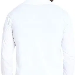 glampanda Men Jacket Style Full Sleeve White Shrug image 2