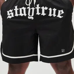 lothric Printed Men Black Gym Shorts image 3