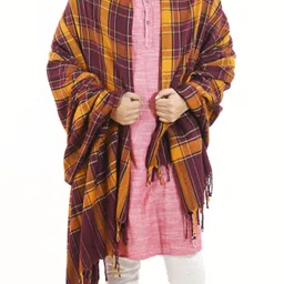 Vrinde Wool Checkered Men Shawl-picture-18