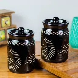 shriyam craft Stoneware Pickle Jar - 2000 ml-picture-15