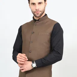 Wintage Woven Modi Nehru Jacket image 3