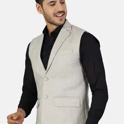 Wintage Men Grey Nehru Jackets image 2