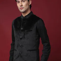 RARE RABBIT Men Ziva Slim Fit Nehru Jacket image 3