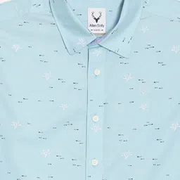 Allen Solly Junior Boys Slim Fit Spread Collar Conversational Printed Cotton Casual Shirt image 2