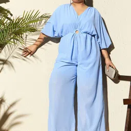 curve by kassually Solid Women Jumpsuit image 5