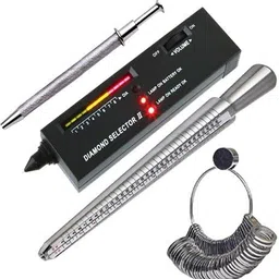 toolbux Professional High Precision LED Pen Diamond Test Jewelry Selector Tester Jewelry Tool Combo Offer Probe and Tester Electronic Hobby Kit 25 cm Ring Sizing Stick Probe and Tester Electronic Hobby Kit-picture-27