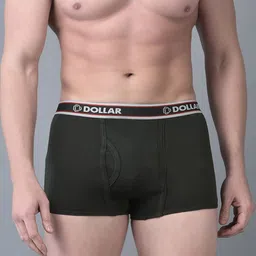 Dollar Bigboss Pack of 7 Combed Cotton Double Pouch Support Trunks image 2