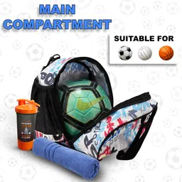 whackk Attack Sport Soccer Football Basketball Volleyball Kitbag Backpack Bag Sidebag image 4