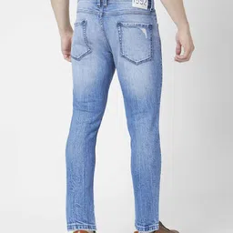 spykar Men Heavily Washed & Distressed Tapered Fit Jeans image 3