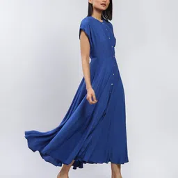 label ritu kumar Button-Down Fit & Flare Dress image 3