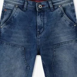 lee cooper Boys Lightly Washed Carpenter Straight Jeans image 3