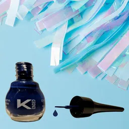 KINDED Set of 2 Smudge Proof Liquid Eye Liner 5ml Each - Royal Blue 04 & White Pearl 06 image 3