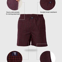 van heusen Pack of 2 Checkered Men Boxer image 4