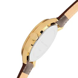 French Connection Men White Dial & Brown Leather Straps Analogue Watch FC154G image 2