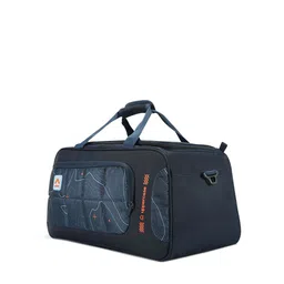 uppercase Blue Printed Travel Sustainable Duffel Bag image 5