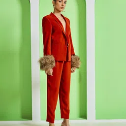 Heart Up My Sleeves Women Solid Fur Cuff image 3