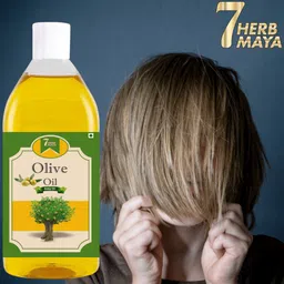 7herbmaya Natural Baby Massage Oil Cold Pressed Olive Oil- Promote Strong Kids Hair Growth Hair Oil image 3
