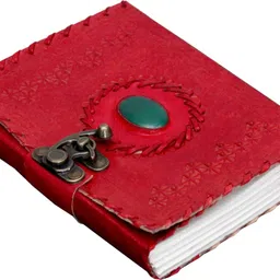 craft shop Handcrafted 100% Pure Leather A5 Diary Unruled 100 Pages image 4