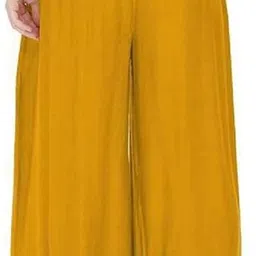 qeheem Pack of 2 Women Regular Fit Yellow, Red Cotton Blend Trousers image 2