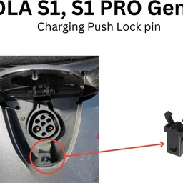 mk trading Charging Socket Cap + Push Lock pin OLA S1, S1 PRO GEN1, GEN2 Combo image 2