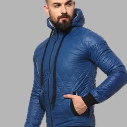 Campus Sutra Windcheater Hooded Quilted Puffer Jacket-picture-22