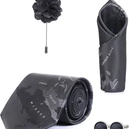 RANDOM STRIPE Alloy Cufflink & Tie Pin Set-picture-21