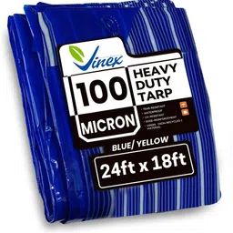 vinex 24ft X 18ft, 90GSM | Multilayer Water Proof Tarp sheet, UV Resistant Tent - For Camping, Transportation Covers image 1