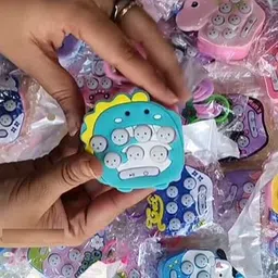 zest4u New Mini Quick Push Music Light up Bubble Theme Keychain Key Chain image 4