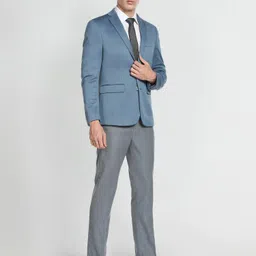 arrow Men Self Design Single Breasted Formal Blazer image 3