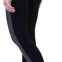 kgn hub Color Block Women Black Tights-picture-17