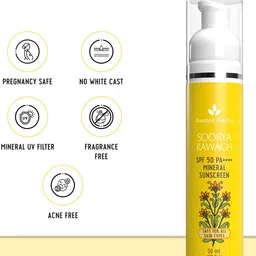 Avimee Herbal Soorya Kawach Mineral Sunscreen SPF50 PA++++ - 50ml image 3