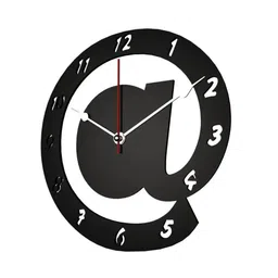 dekorstation Gabriel Engineered Wood Black Wall Clock image 4