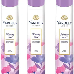 yardley london Women Morning Dew 150ML Each (Pack of 3) Deodorant Spray - For Women-picture-28