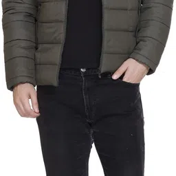 tl fashion Men Colorblock Quilted Jacket image 5