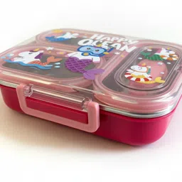 lilsprout Kids Unicorn Mermaid Bento Lunch Box 3 Containers Lunch Box-picture-23