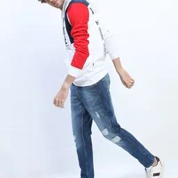 highlander Men Tapered Fit Mid Rise Blue Jeans image 5